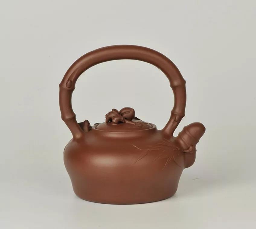 10種最美花器提梁壺，精美別致雕花紫砂壺!