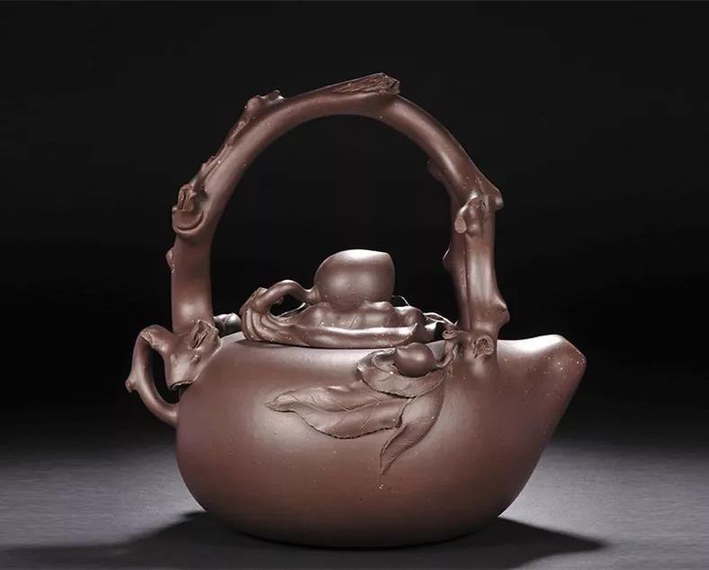 10種最美花器提梁壺，精美別致雕花紫砂壺!