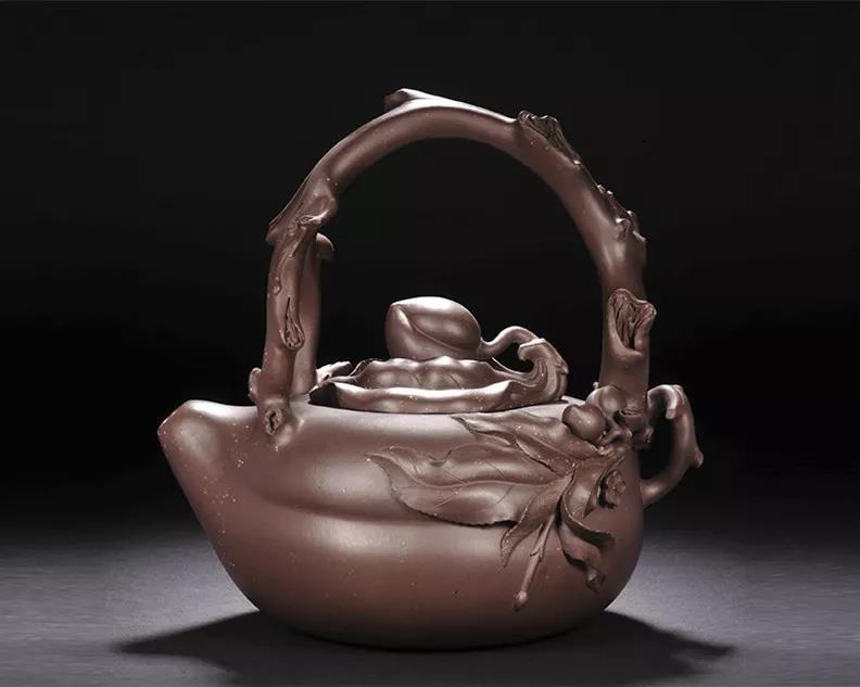 10種最美花器提梁壺，精美別致雕花紫砂壺!