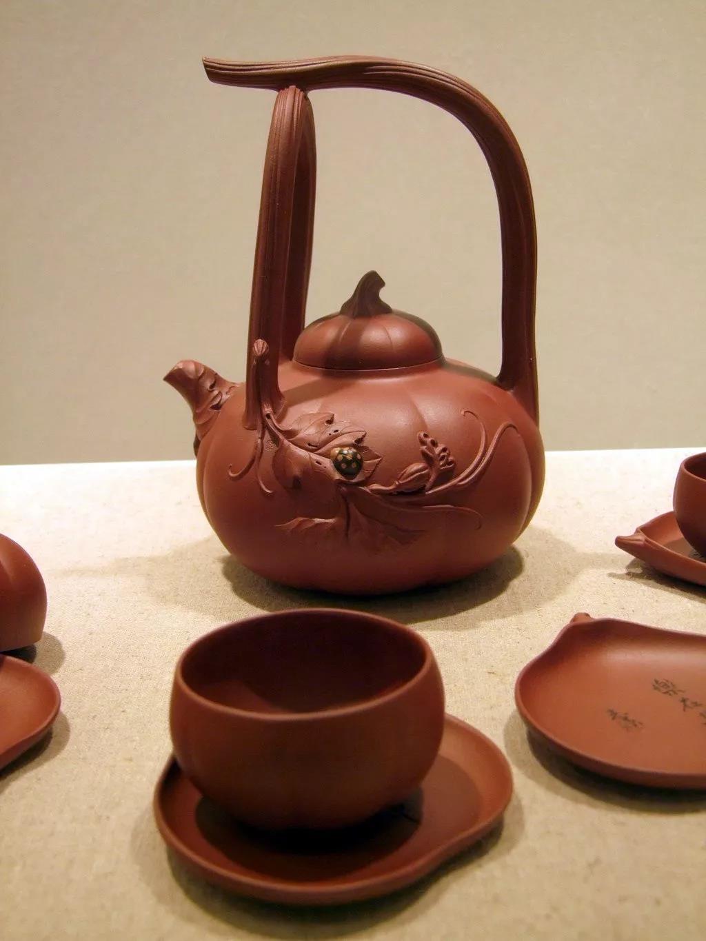 10種最美花器提梁壺，精美別致雕花紫砂壺!