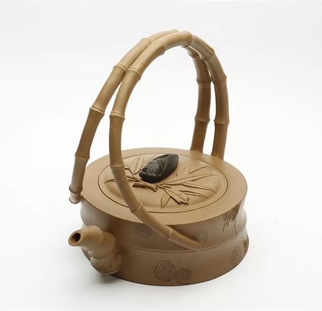 10種最美花器提梁壺，精美別致雕花紫砂壺!