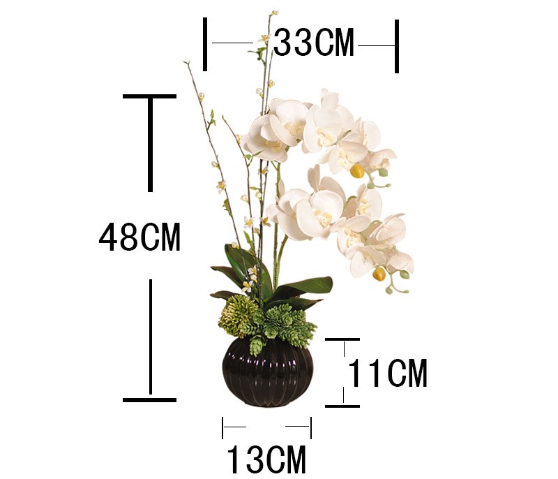 水清新中式蝴蝶蘭花藝，新中式花藝插花