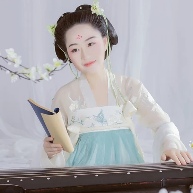 清新淡藍(lán)文藝女生頭像，唯美古風(fēng)真人頭像