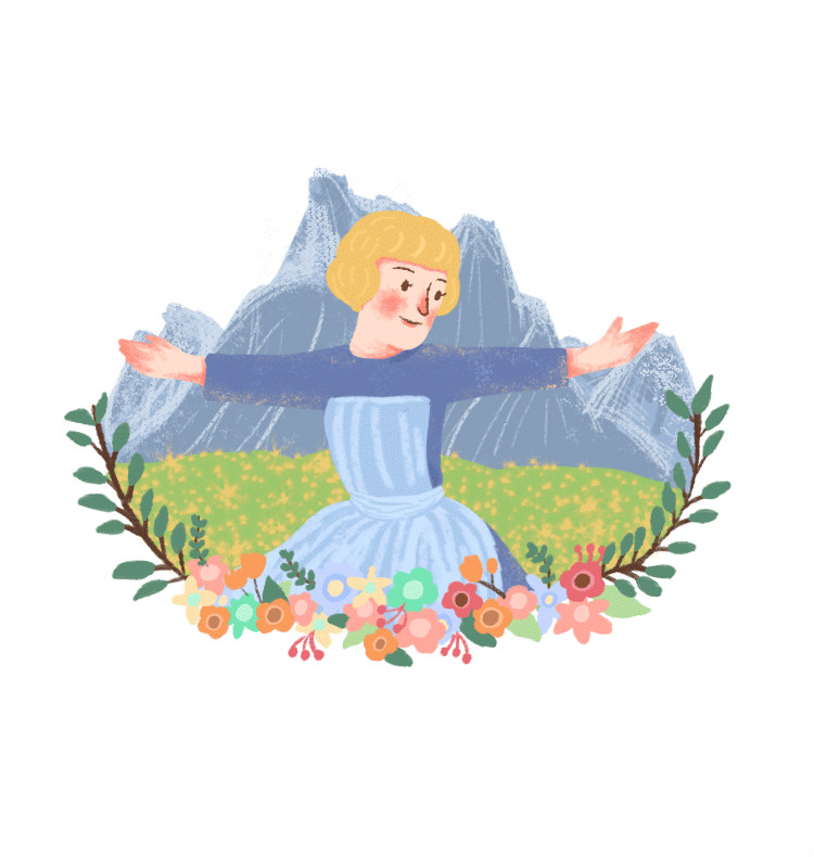 經(jīng)典的愛(ài)情電影插畫(huà)欣賞