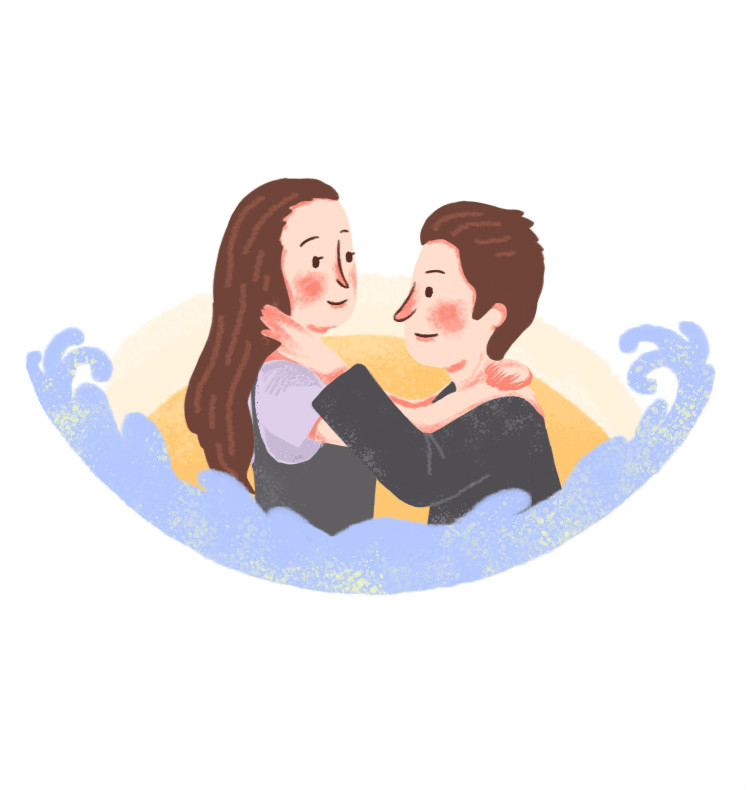 經(jīng)典的愛(ài)情電影插畫(huà)欣賞