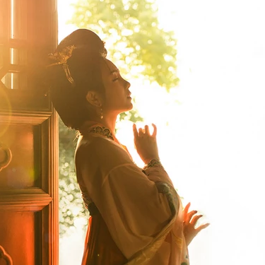 大唐盛世氣象女生頭像，唯美古風真人頭像