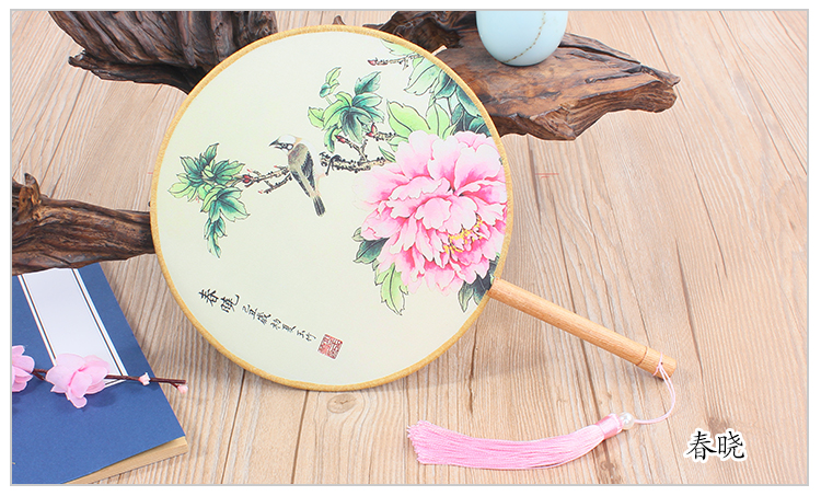 花卉圖案家佳樂文學(xué)團扇：16款古典雙面花卉團扇