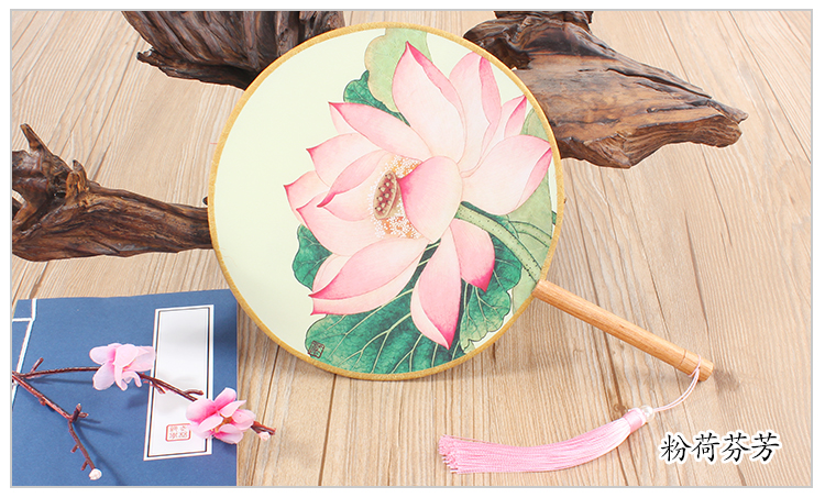 花卉圖案家佳樂(lè)文學(xué)團(tuán)扇：16款古典雙面花卉團(tuán)扇