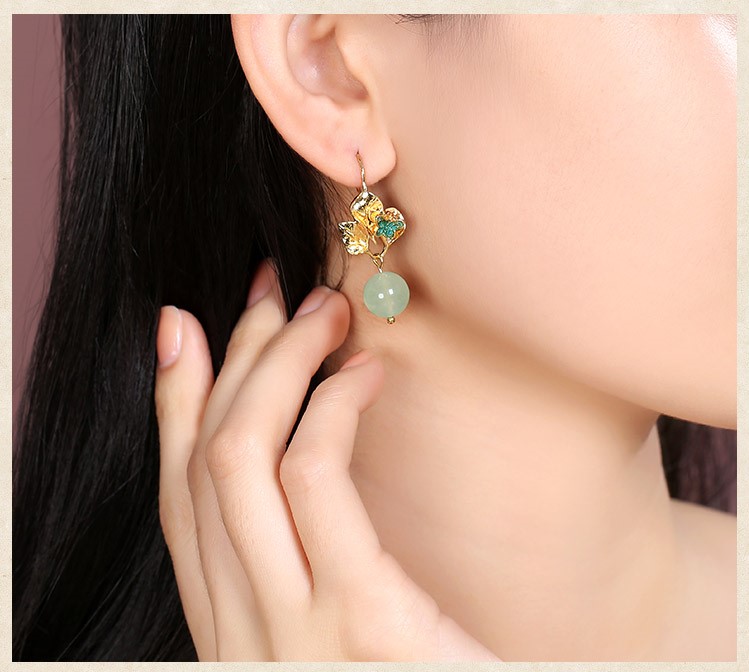 輕靈飄逸耳環(huán)，淡雅清新耳環(huán)首飾