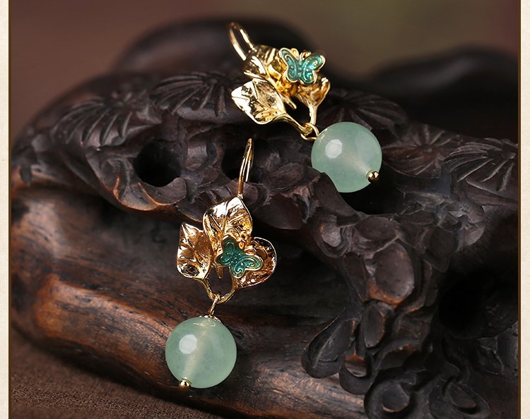 輕靈飄逸耳環(huán)，淡雅清新耳環(huán)首飾