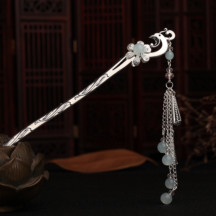 鳳凰盤發(fā)發(fā)釵步搖，精致唯美古風(fēng)頭飾