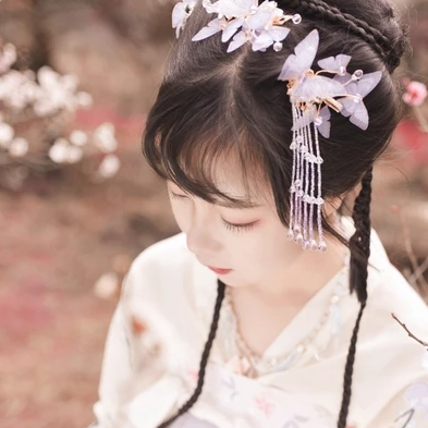清新梅花仙子女生頭像，唯美古風真人頭像