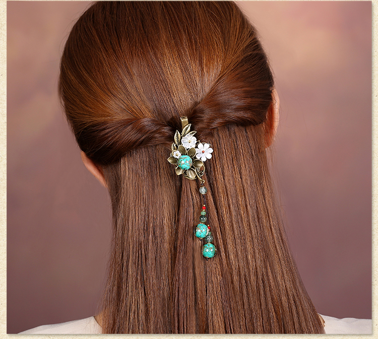 古銅蘊(yùn)緲發(fā)夾，靈動(dòng)唯美古風(fēng)頭飾