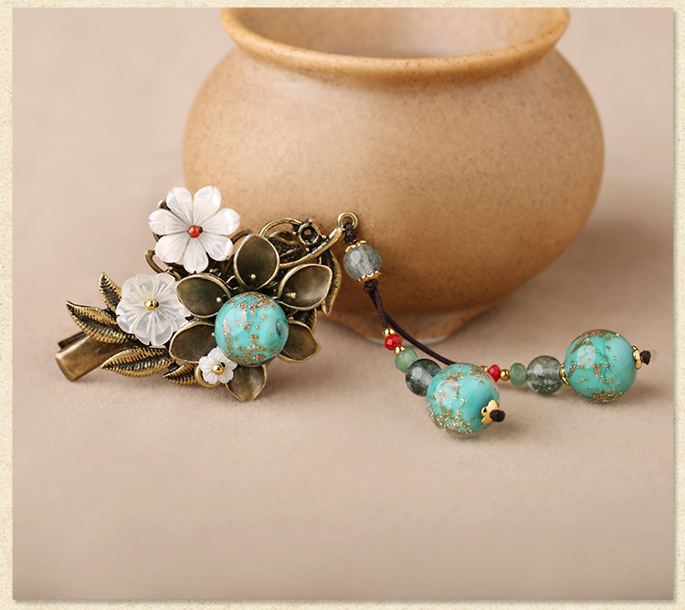 古銅蘊(yùn)緲發(fā)夾，靈動(dòng)唯美古風(fēng)頭飾