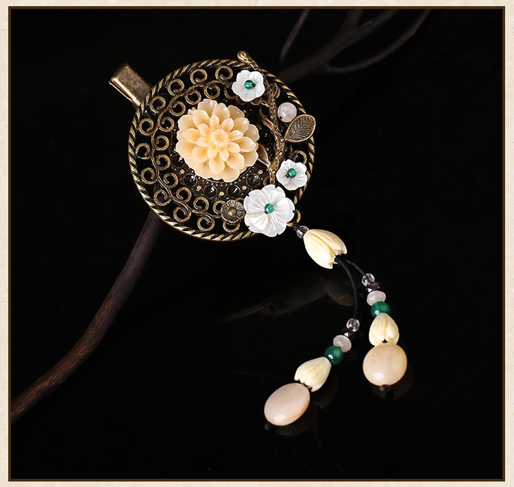 三生三世發(fā)夾，淡雅秀麗古典頭飾