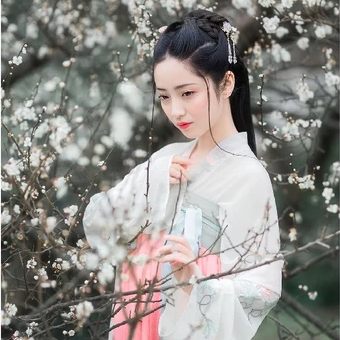 花香滿溢清新女生頭像，唯美古風(fēng)真人頭像