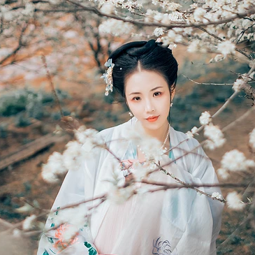 清新梨花芬芳女生頭像，唯美古風(fēng)真人頭像