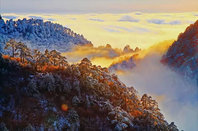 雪后黃山風(fēng)景宛如人間仙境，舞一曲雪中霓裳羽