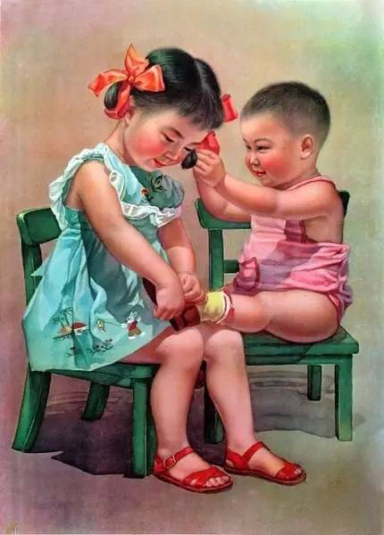 60年代古老的中國(guó)年畫，值得珍藏的回憶！