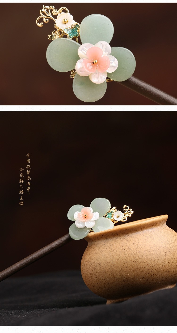 綰如兮發(fā)簪宮廷步搖，古典氣質簪子頭飾