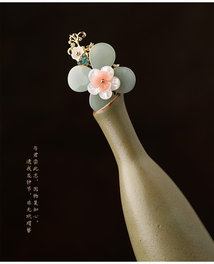 綰如兮發(fā)簪宮廷步搖，古典氣質簪子頭飾