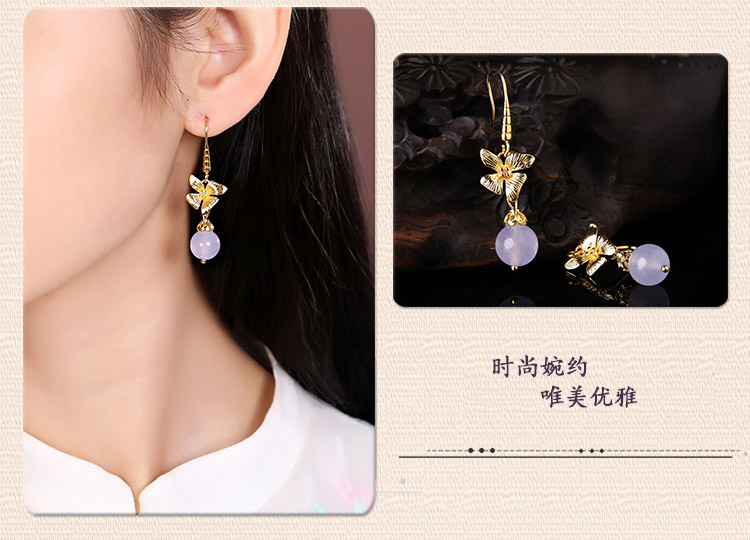 時(shí)尚婉約耳環(huán)，復(fù)古優(yōu)雅氣質(zhì)耳環(huán)