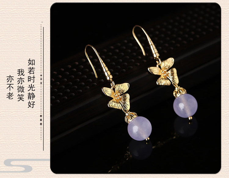 時(shí)尚婉約耳環(huán)，復(fù)古優(yōu)雅氣質(zhì)耳環(huán)