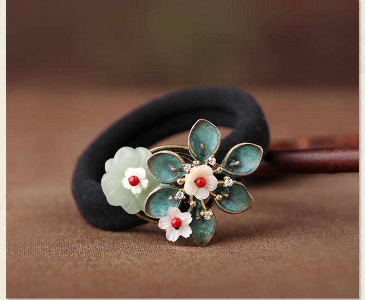 清新脫俗花萼發(fā)圈，時(shí)尚古典頭飾