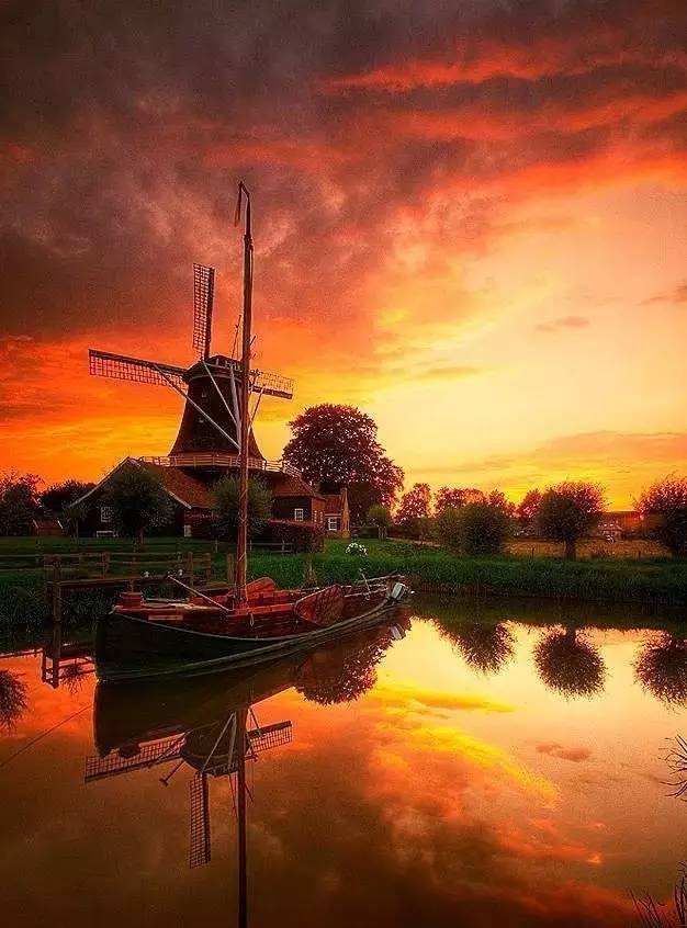 美到骨子里的夕陽風景：青山依舊在，幾度夕陽