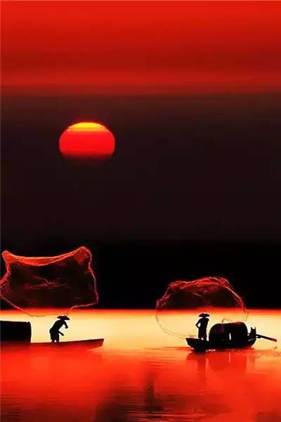 美到骨子里的夕陽風景：青山依舊在，幾度夕陽