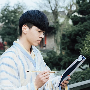 文藝書生男生頭像，唯美古風(fēng)真人頭像