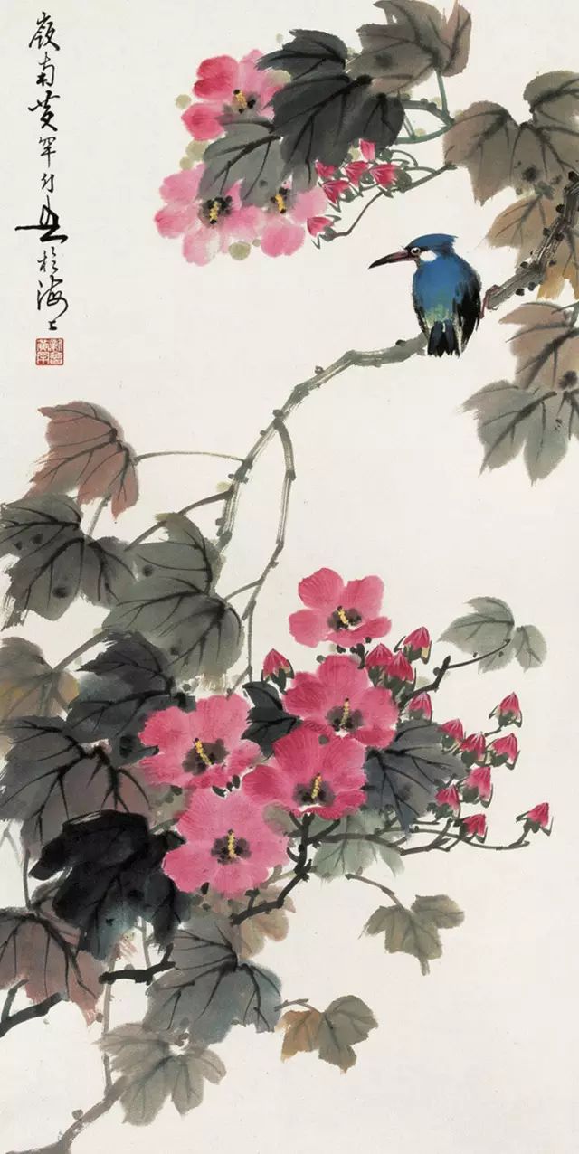 中國(guó)國(guó)畫藝術(shù)：絕美花鳥國(guó)畫圖片