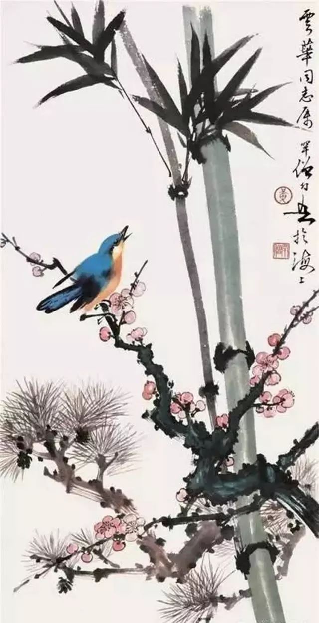 中國國畫藝術：絕美花鳥國畫圖片