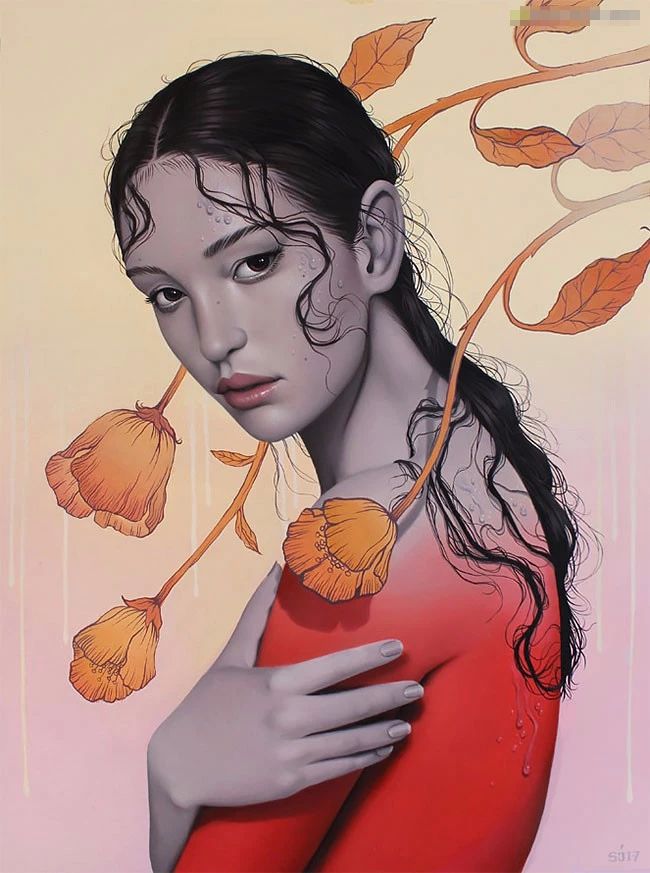 肖像插畫遇上植物花卉，碰撞出不一樣的火花！