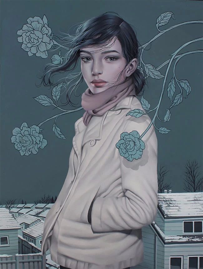 肖像插畫遇上植物花卉，碰撞出不一樣的火花！