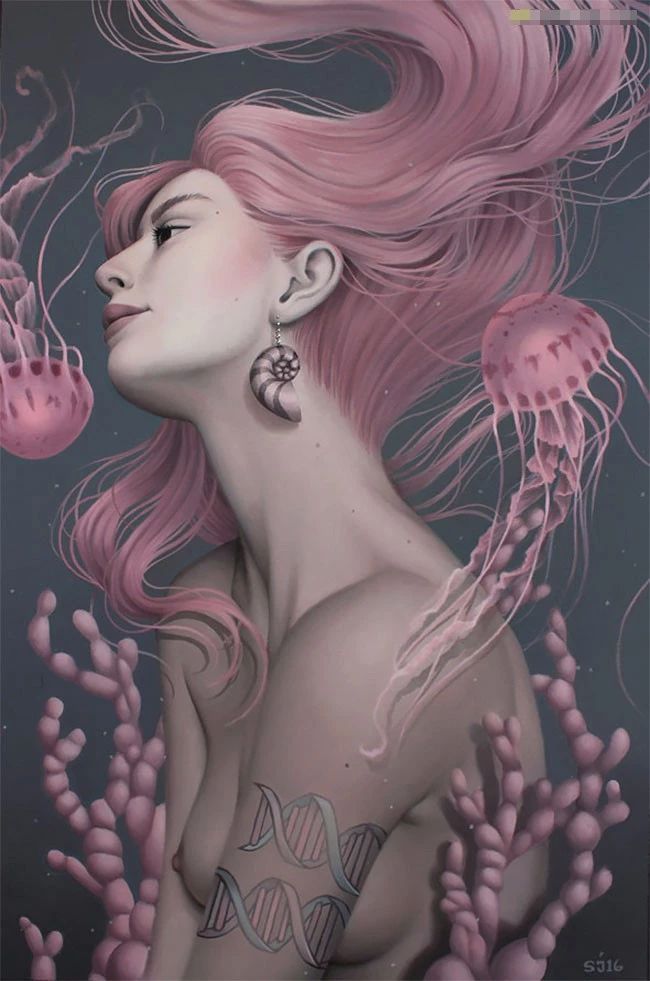 肖像插畫遇上植物花卉，碰撞出不一樣的火花！