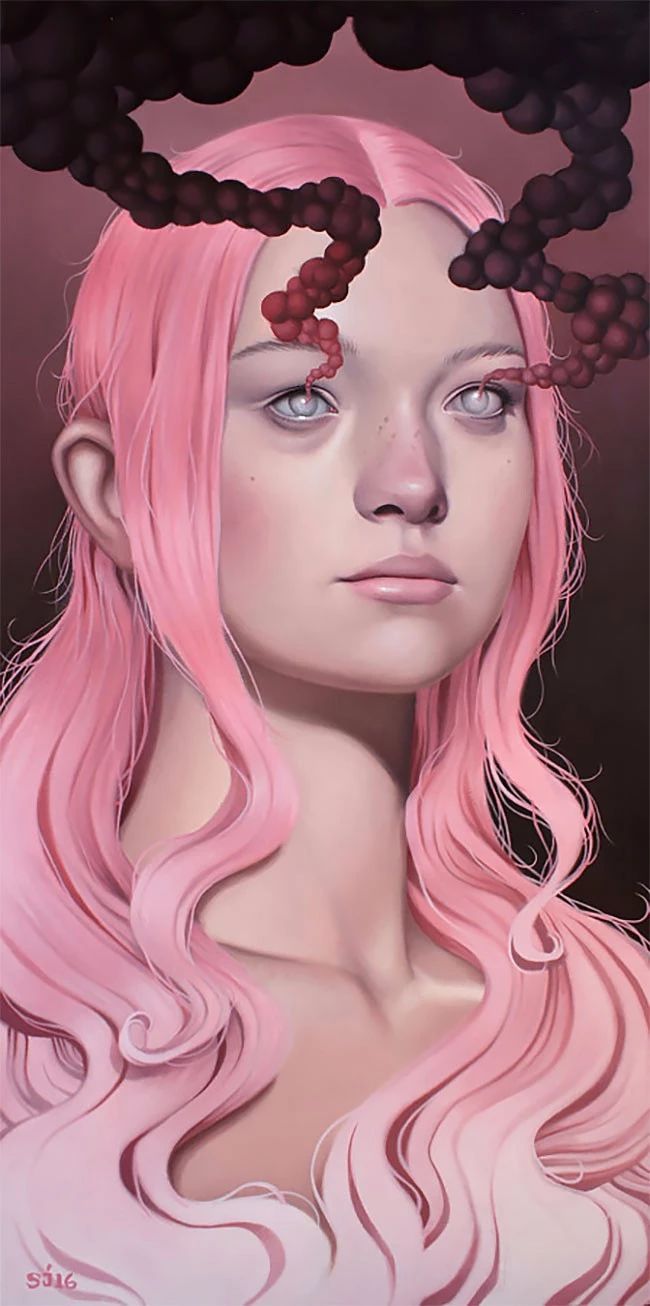 肖像插畫(huà)遇上植物花卉，碰撞出不一樣的火花！