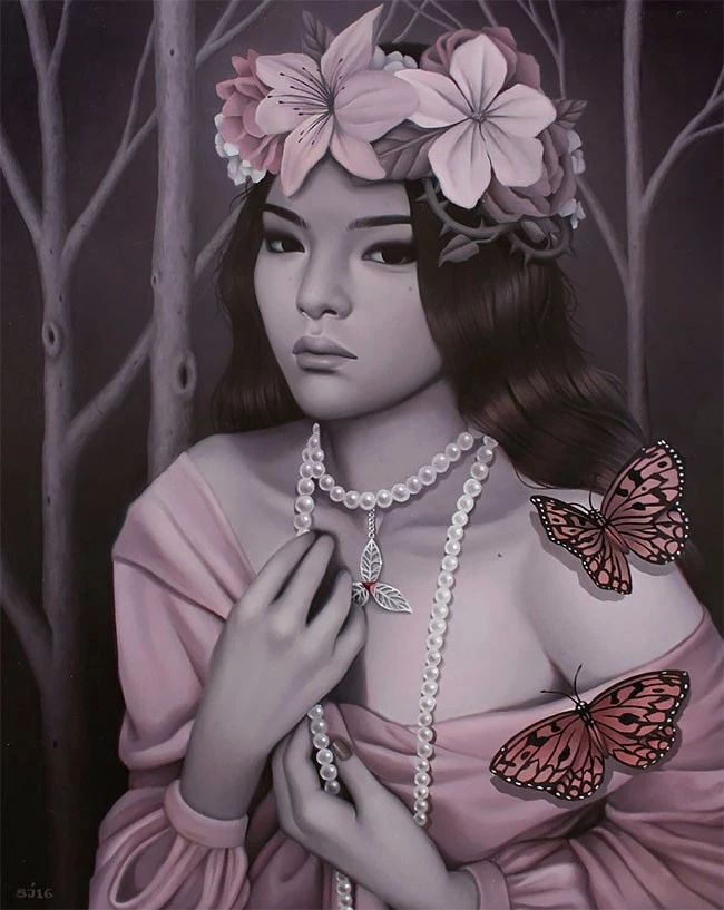 肖像插畫(huà)遇上植物花卉，碰撞出不一樣的火花！