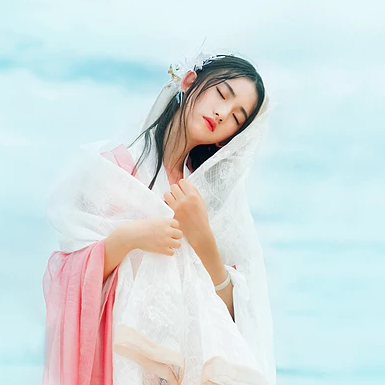 輕舞霓海神之女頭像，唯美古風(fēng)真人頭像