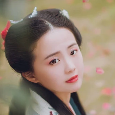 夢花期小清新女生頭像，唯美古風真人頭像