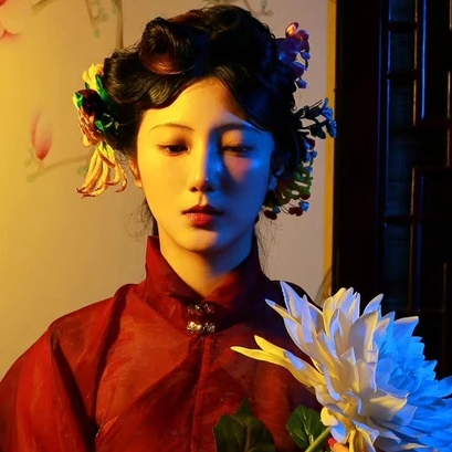 典雅梅花女生頭像，唯美古風(fēng)真人頭像