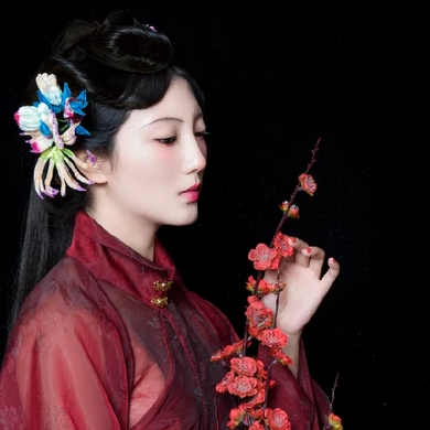 典雅梅花女生頭像，唯美古風(fēng)真人頭像