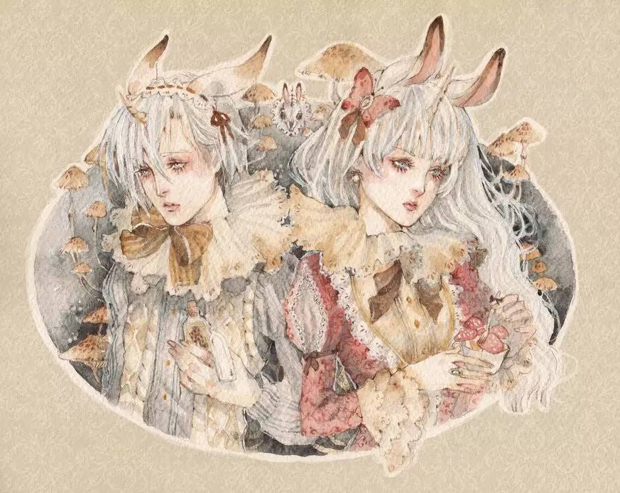 暖色調(diào)手繪插畫(huà)，給一種人淡淡的插畫(huà)美!