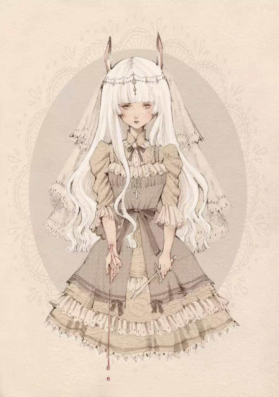 暖色調(diào)手繪插畫(huà)，給一種人淡淡的插畫(huà)美!