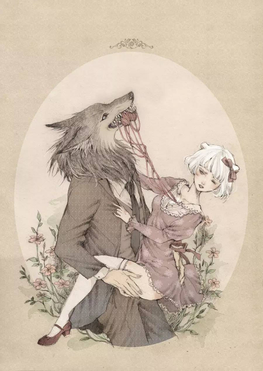 暖色調(diào)手繪插畫(huà)，給一種人淡淡的插畫(huà)美!