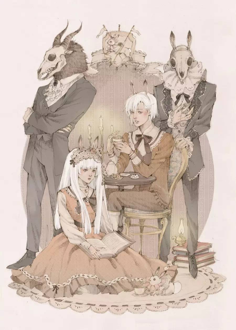 暖色調(diào)手繪插畫，給一種人淡淡的插畫美!