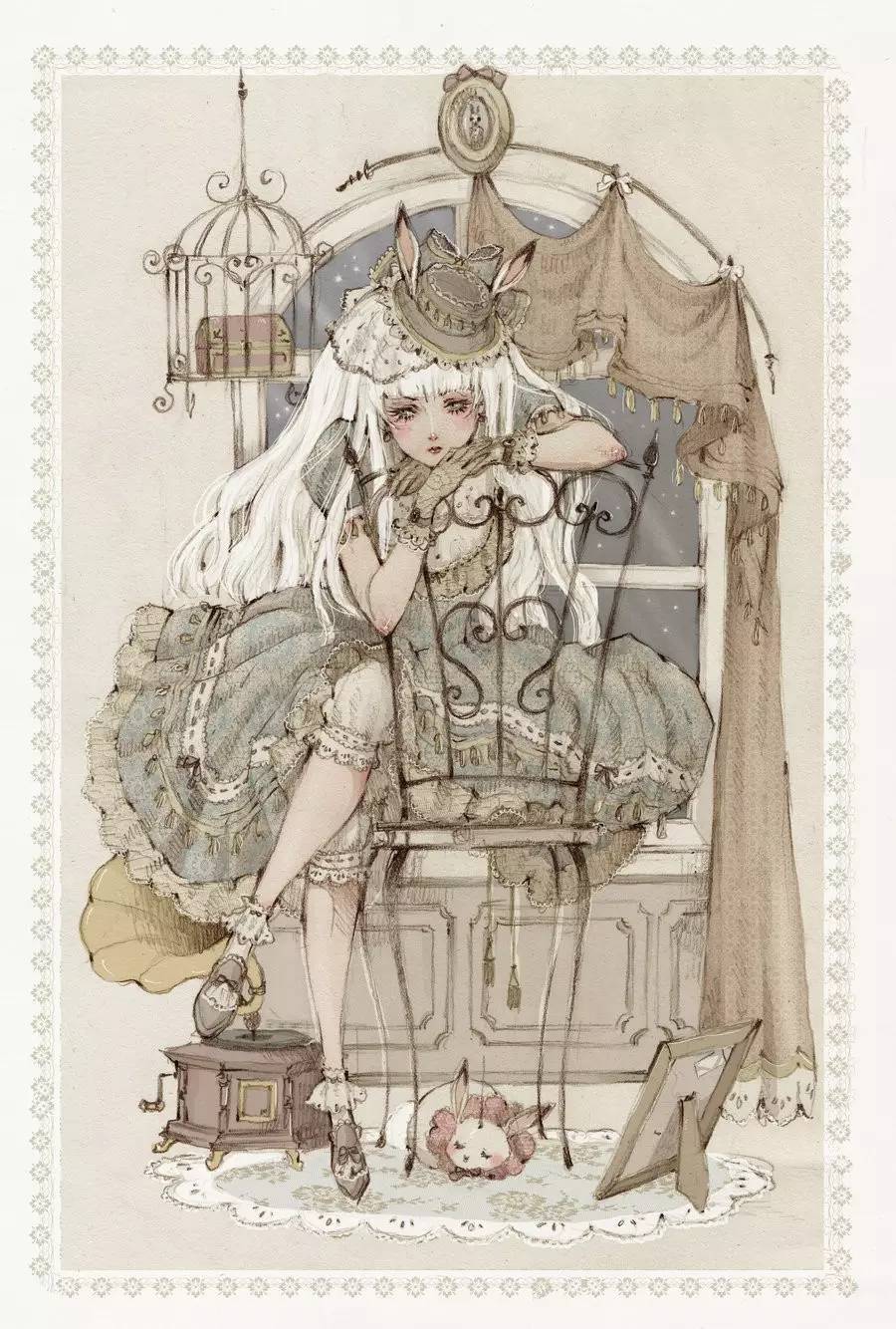 暖色調(diào)手繪插畫，給一種人淡淡的插畫美!