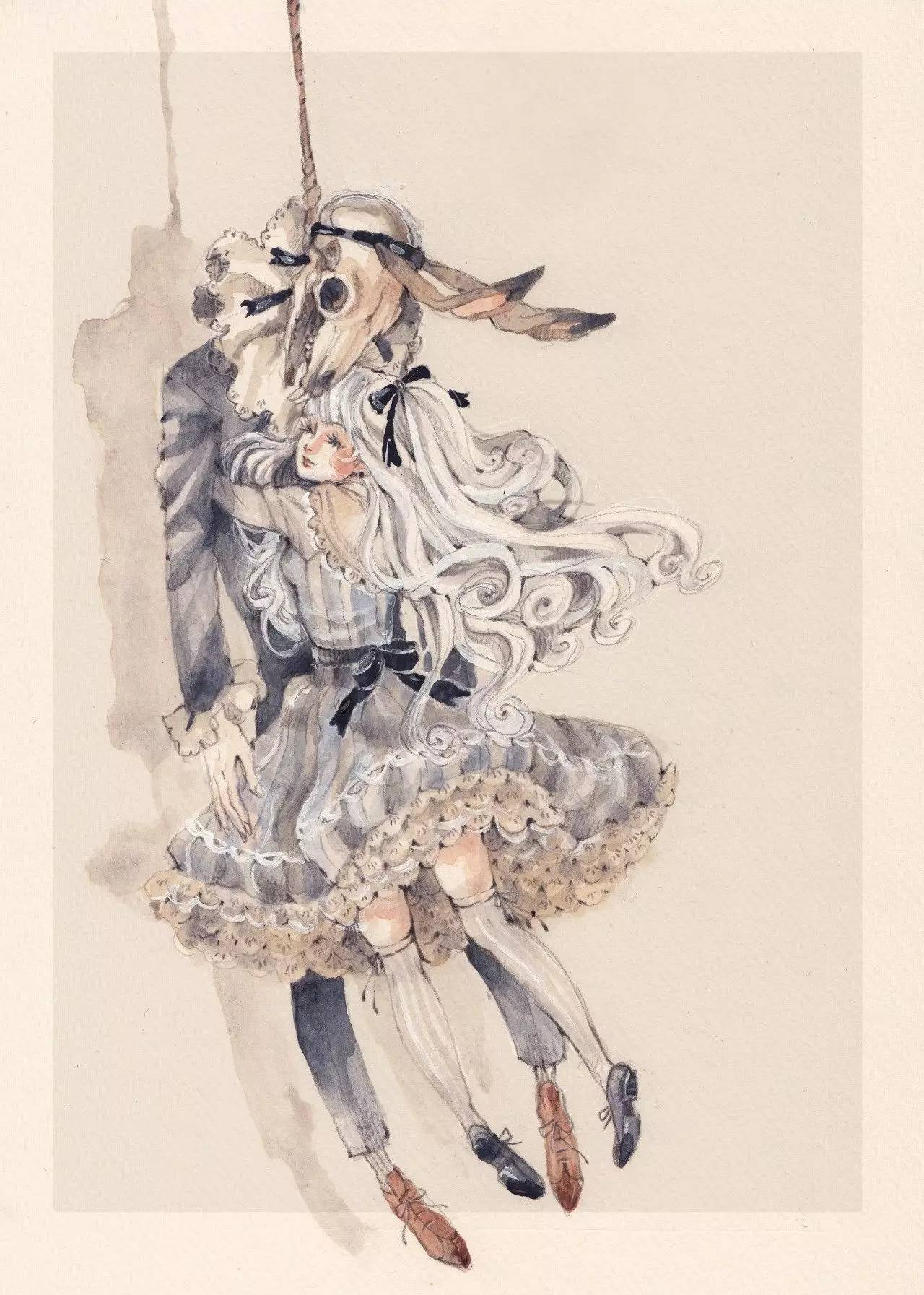 暖色調(diào)手繪插畫，給一種人淡淡的插畫美!