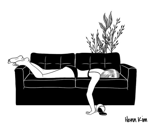 一組扎心黑色治愈系漫畫，看哭了的黑白插畫