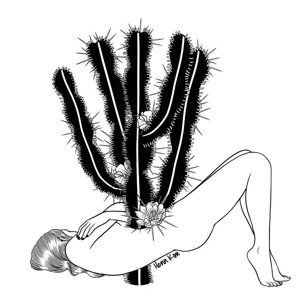 一組扎心黑色治愈系漫畫，看哭了的黑白插畫